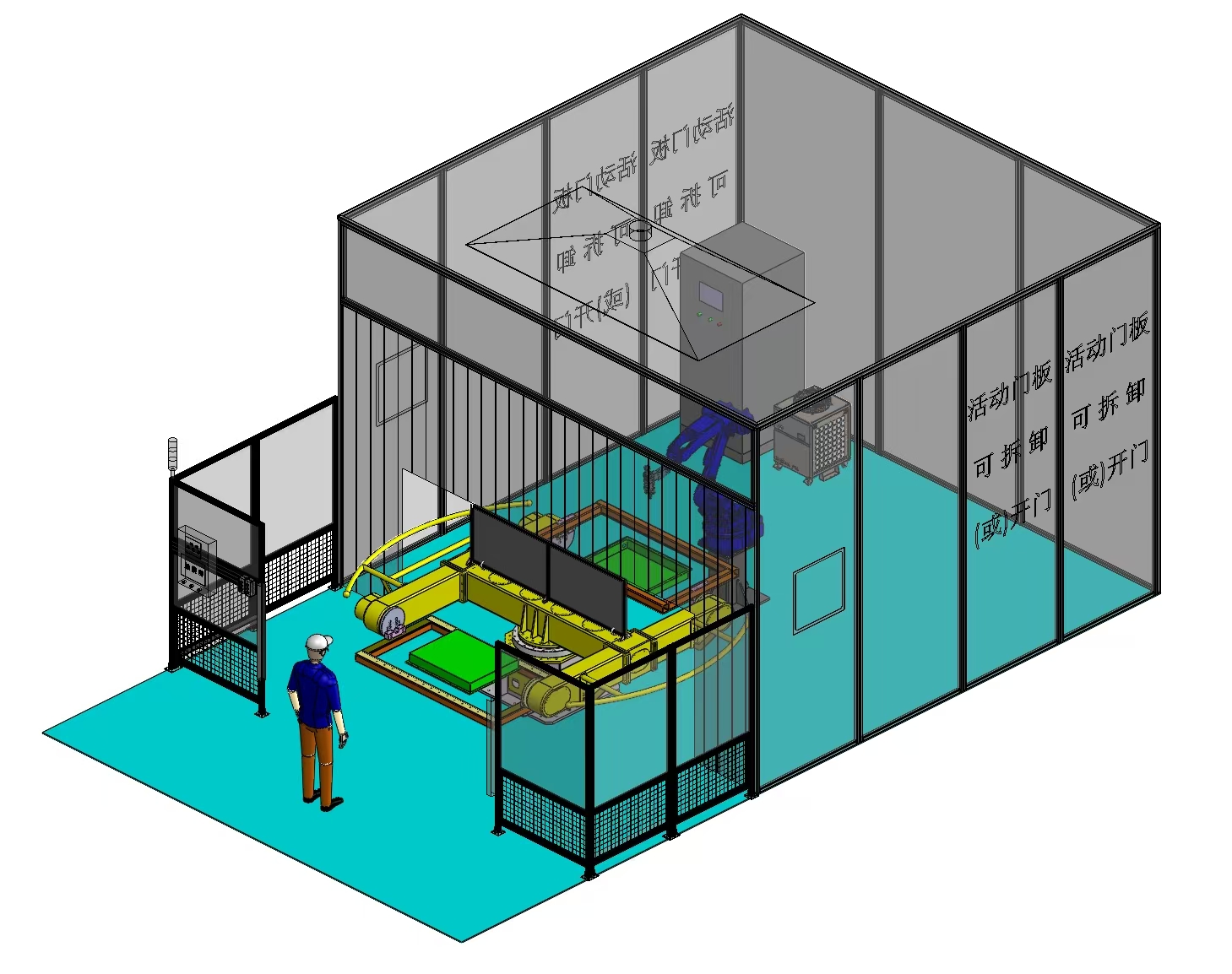 Fully Enclosed Rotary Dual-Station