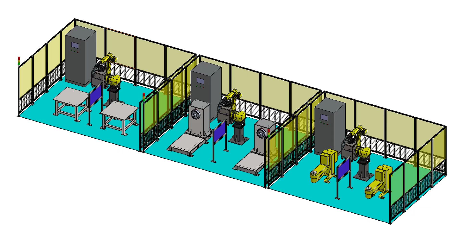 Multi-Cell Cutting & Welding Line